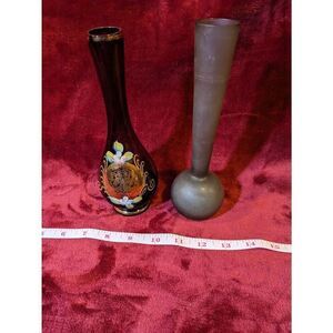 2 Japanese vintage vases. By Nasco and,Art Line. 9+2.5